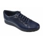 Pantofi barbati casual, din piele naturala, albastru, TIPOBLUE