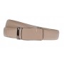 Curea barbati eleganta pentru costum piele naturala, Bej, 3.5cm TK12BEJ