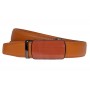 Curea barbati eleganta pentru costum piele naturala, Portocaliu, 3.5cm TK12PRT