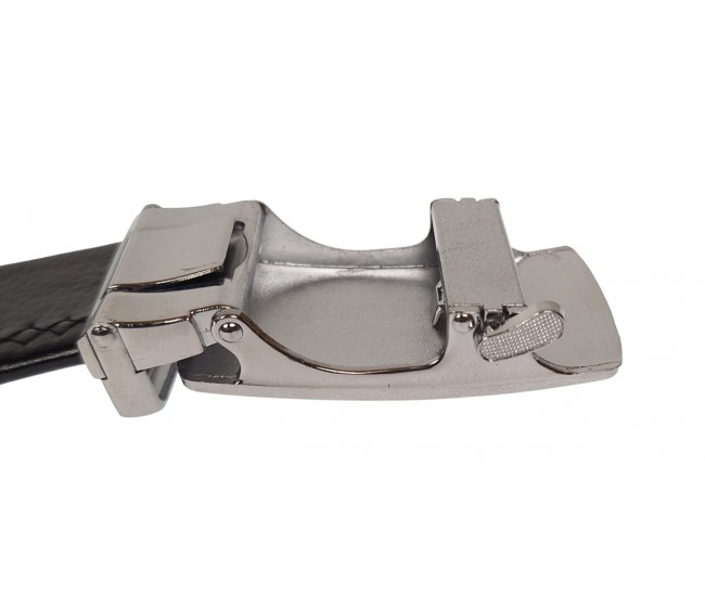 Curea barbati eleganta din piele naturala de culoare neagra pentru costum TK14N