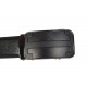 Curea barbati eleganta din piele naturala de culoare neagra pentru costum TK15N