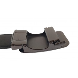 Curea barbati eleganta din piele naturala de culoare neagra pentru costum TK15N