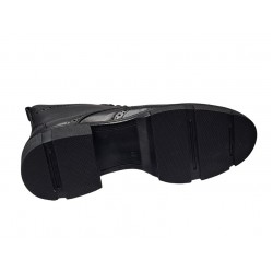 Ghete barbati, casual, din piele naturala, fermoar, imblanite, VIK215N 