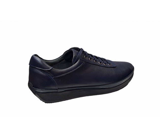 Pantofi barbati, casual, piele naturala, Bleumarin, Ultra Confort, VIKOTTY, VIK217BL