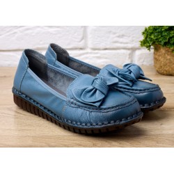 Pantofi dama casual din piele naturala Ciucaleti Aisha Albastru Pantofi dama casual din piele naturala Ciucaleti Aisha Albastru