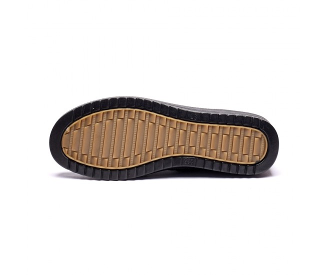 Ghete dama din piele eco cu fermoar imblanite Negru  W33-8N