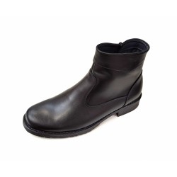 Ghete barbati casual, din piele naturala, cu fermoar, imblanite, Y044N Ghete barbati casual, din piele naturala, cu fermoar, imblanite, Y044N