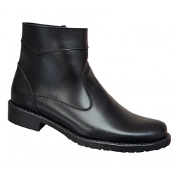 Ghete barbati casual, din piele naturala, cu fermoar, imblanite, Y044N Ghete barbati casual, din piele naturala, cu fermoar, imblanite, Y044N