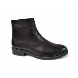 Ghete barbati casual, din piele naturala, cu fermoar, imblanite, Y055N Ghete barbati casual, din piele naturala, cu fermoar, imblanite, Y055N