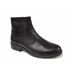 Ghete barbati casual, din piele naturala, cu fermoar, imblanite, Y055N Ghete barbati casual, din piele naturala, cu fermoar, imblanite, Y055N