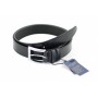 Curea barbati eleganta din piele naturala (culoare neagra) CC300N