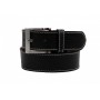 Curea casual barbati din piele naturala cusuta - Neagra PPMN07