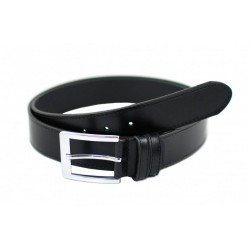 Curea casual, eleganta barbati din piele naturala neagra CC400N3