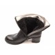 Ghete dama casual-elegante, negre din piele naturala cod GD204N