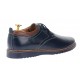 Pantofi barbati casual din piele naturala - Model bleumarin L330BLM