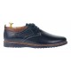 Pantofi barbati casual din piele naturala - Model bleumarin L330BLM