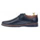 Pantofi barbati casual din piele naturala - Model bleumarin L330BLM