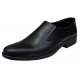 Oferta marimea 40- Pantofi barbati, eleganti, din piele naturala, cu elastic, Negru, lADY3NEL