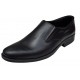 Oferta marimea 40- Pantofi barbati, eleganti, din piele naturala, cu elastic, Negru, lADY3NEL