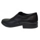 Oferta marimea 40- Pantofi barbati, eleganti, din piele naturala, cu elastic, Negru, lADY3NEL