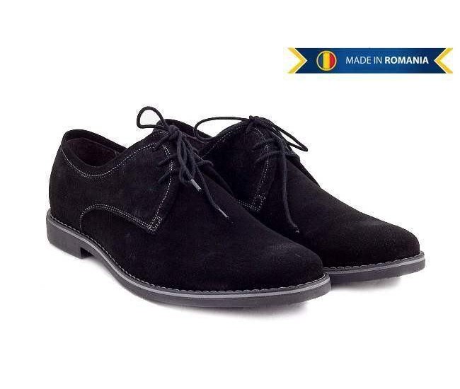 Tom Audreath refer Peep Pantofi barbati casual - eleganti din piele naturala intoarsa - PANVEL -  BravoShop.ro