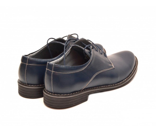 Pantofi barbati bleumarin, casual - eleganti din piele naturala 75BOND