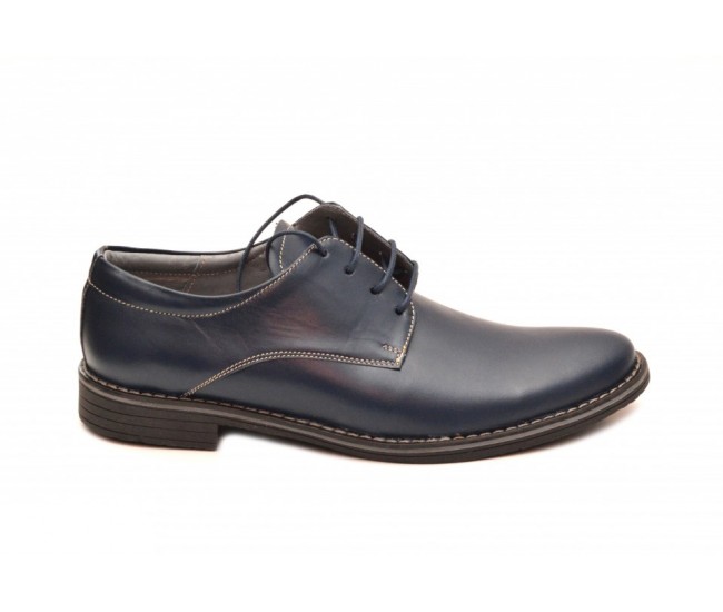 Pantofi barbati bleumarin, casual - eleganti din piele naturala 75BOND