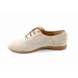 Pantofi dama din piele naturala BEJ - RUT2