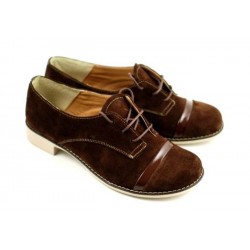 Pantofi dama casual din piele naturala (Intoarsa) - MINAM Pantofi dama casual din piele naturala (Intoarsa) - MINAM