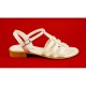 Sandale dama din piele naturala bej - Made in Romania S2BEJ