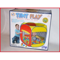 Cort de joaca pentru copii cu 50 de bile colorate incluse - Jucarie distractiva Cort de joaca pentru copii cu 50 de bile colorate incluse - Jucarie distractiva
