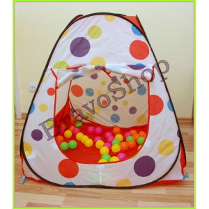 Cort de jucarie pentru copii cu 50 de bile colorate incluse