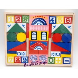 Cub lemn cu forme geometrice colorate si cifre - Jucarie educativa pentru copii! Cub lemn cu forme geometrice colorate si cifre - Jucarie educativa pentru copii!