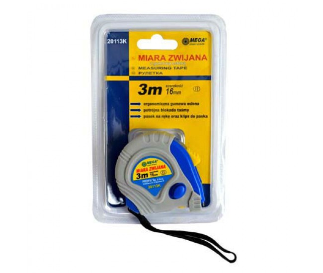 RULETA CAUCIUCATA CU 3 BLOCAJE 3MX16MM PE BLI RULETA CAUCIUCATA CU 3 BLOCAJE 3MX16MM PE BLI