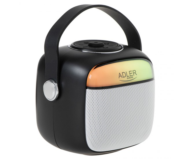 DIFUZOR KARAOKE CU MICROFON AD 1199 NEGRU ADLER 
