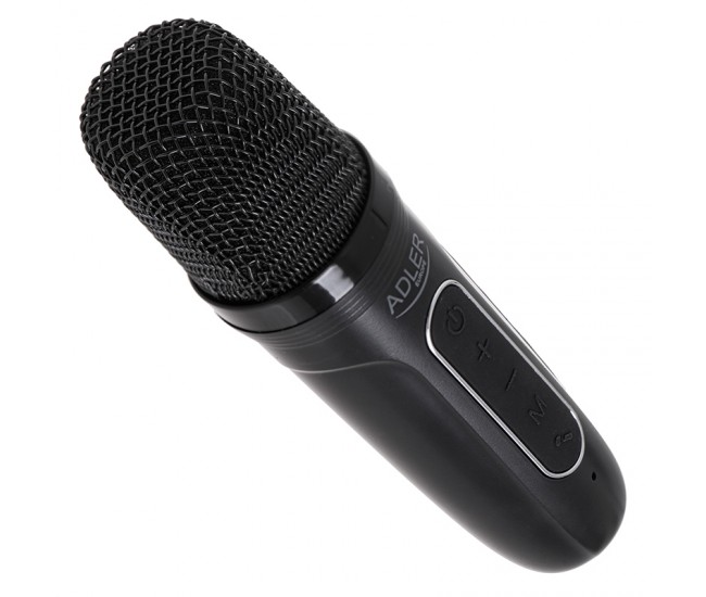 DIFUZOR KARAOKE CU MICROFON AD 1199 NEGRU ADLER 