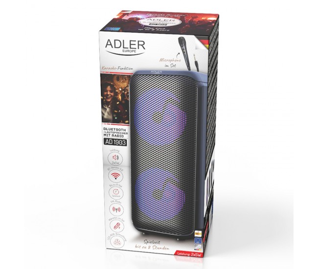 BOXA BLUETOOTH KARAOKE AD 1903 ADLER 