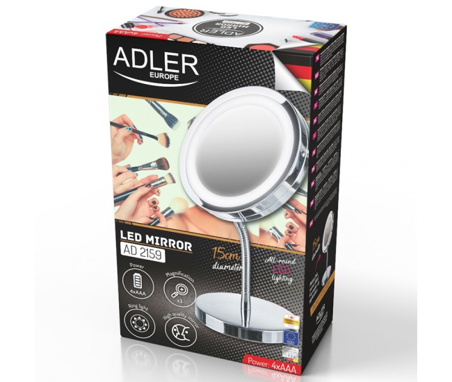 OGLINDA MAKE-UP CU LED AD 2159 ADLER 