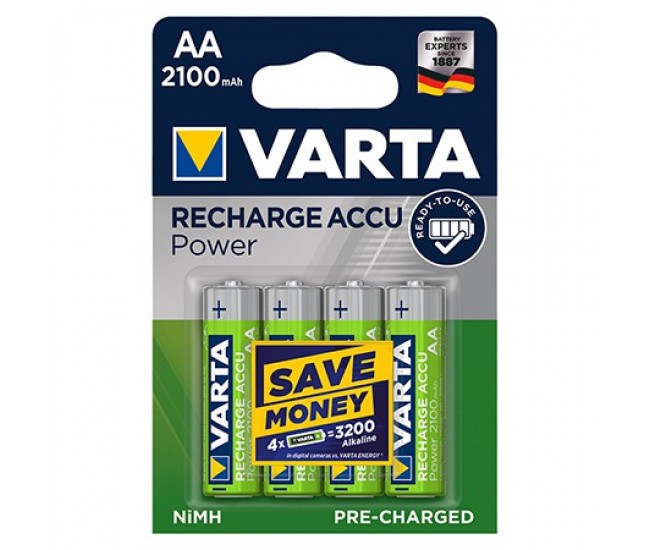 ACUMULATORI AA 2100MAH BLISTER 4 BUC VARTA 
