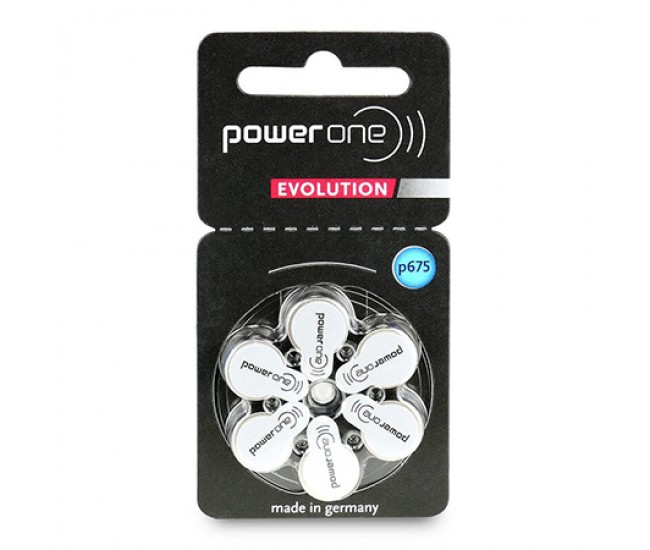 BATERII AUDITIVE POWER ONE EVOLUTION P675 BL 6 VARTA 