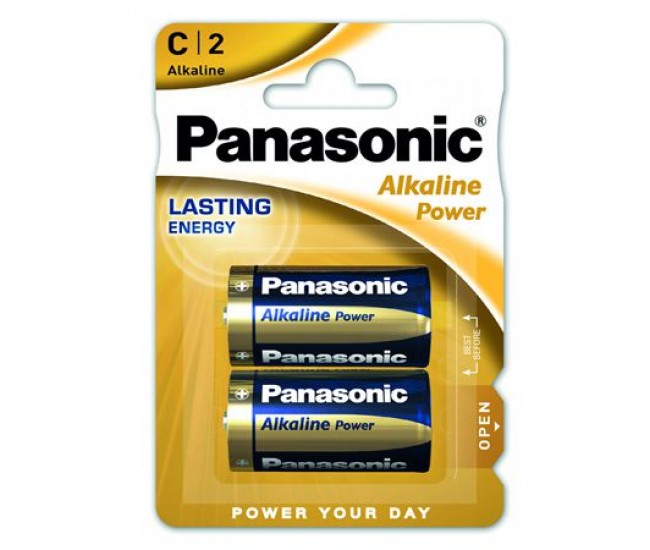 BATERIE ALCALINA PANASONIC BRONZE LR14 BLISTER 2 BUC 