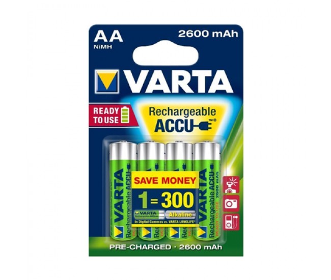 ACUMULATOR AA 2600MAH BLISTER 4 BUC VARTA