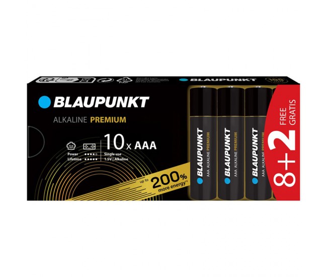 BATERIE ALCALINA PREMIUM LR3 8+2 BUC BLAUPUNKT 