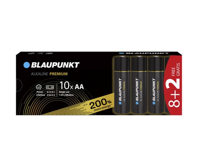 BATERIE ALCALINA PREMIUM LR6 8+2 BUC BLAUPUNKT 