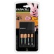 CHARGER + 2 X R6 1300MAH + 2 X R3 750MAH DURACELL 