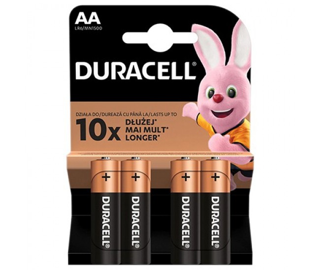 BATERIE ALCALINA DURACELL LR06 BLISTER 4 BUC 