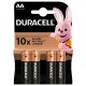 BATERIE ALCALINA DURACELL LR06 BLISTER 4 BUC 