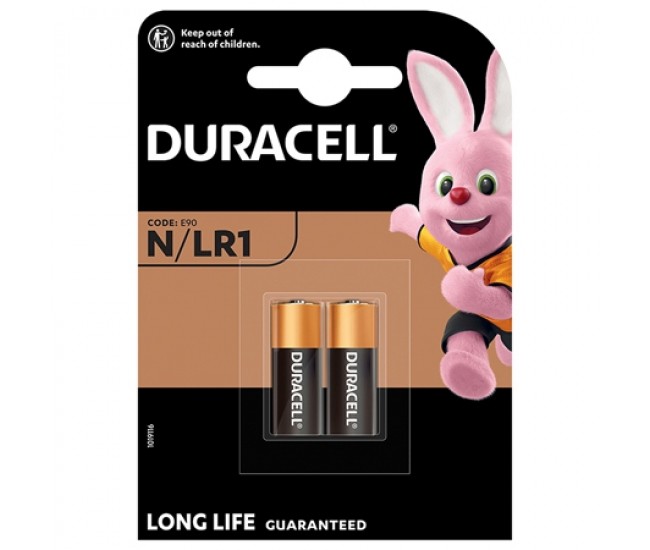 BATERIE ALCALINA LR1 BLISTER 2 BUC DURACELL 