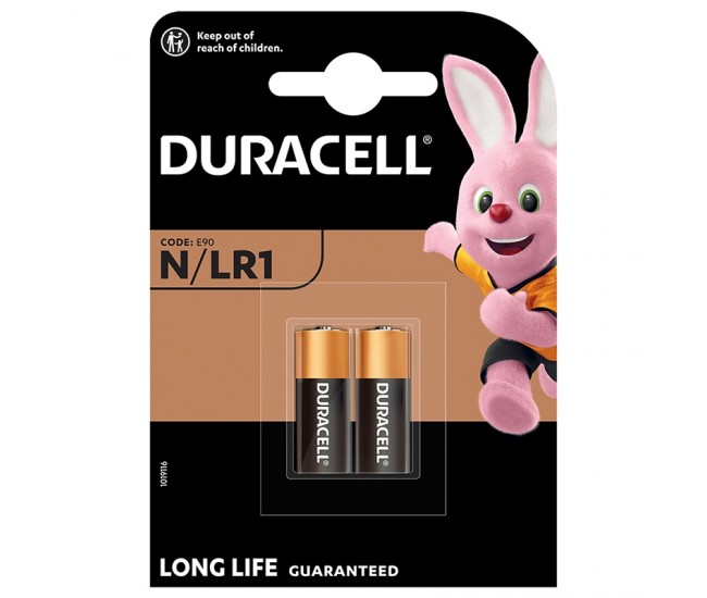 BATERIE ALCALINA LR1 BLISTER 2 BUC DURACELL 