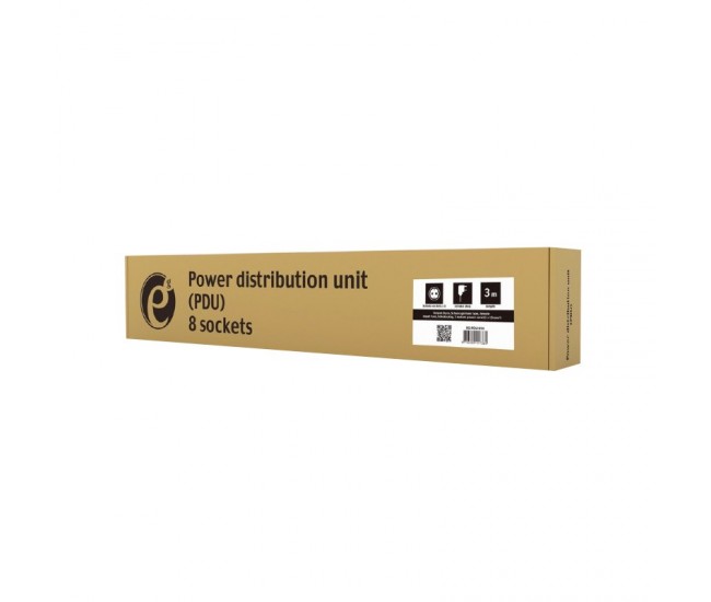 PDU RACK 1U 8 PRIZE 3680W 3M GEMBIRD 